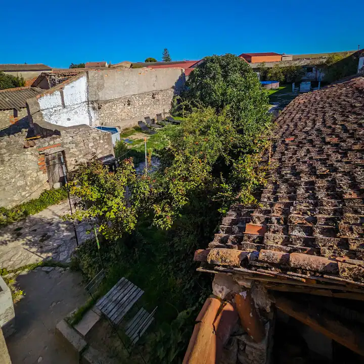 Vista del jardín desde la parte superior